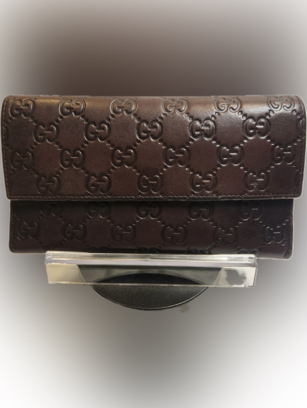 Gucci Guccissima Brown Continental Wallet